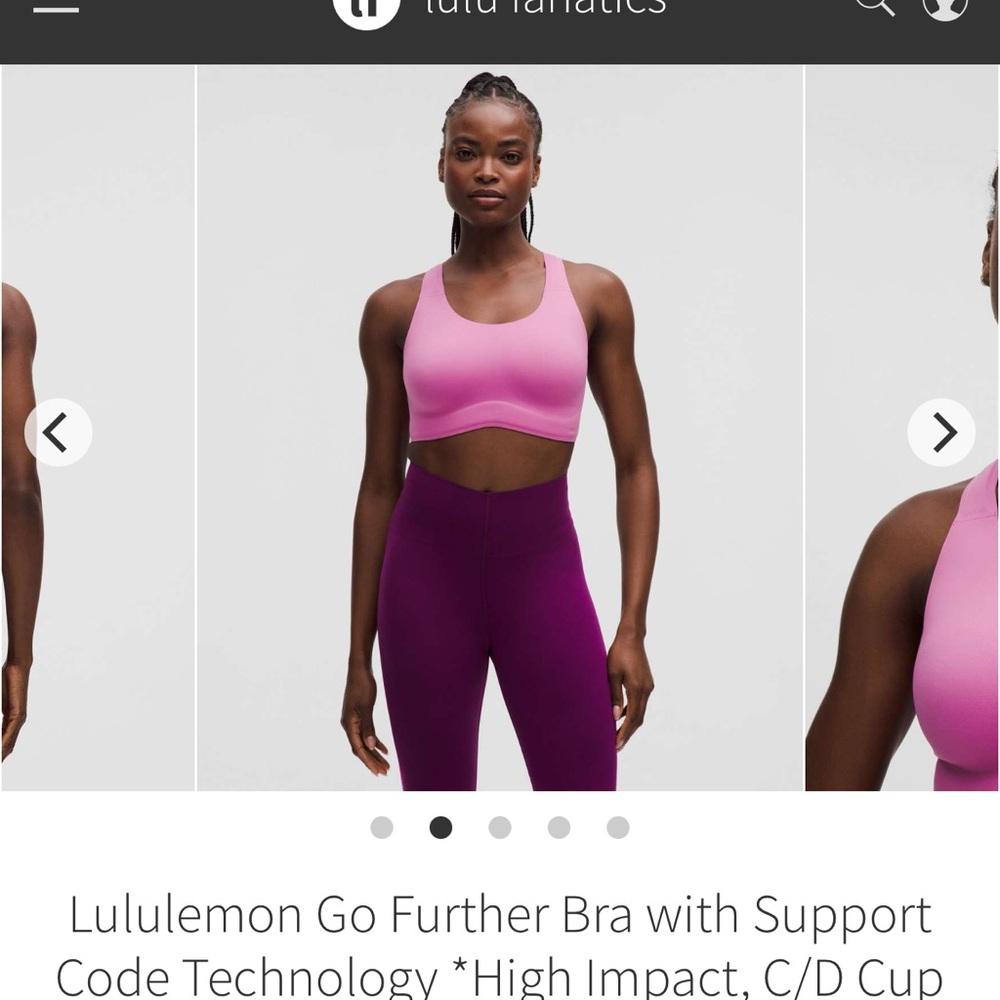 Lululemon Go Further Bra
